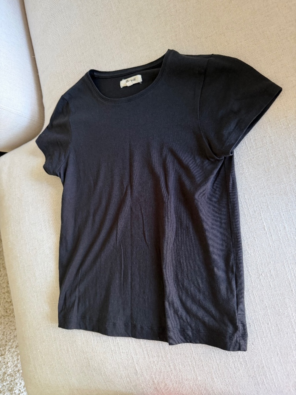 Madewell Black T-shirt, Size XS